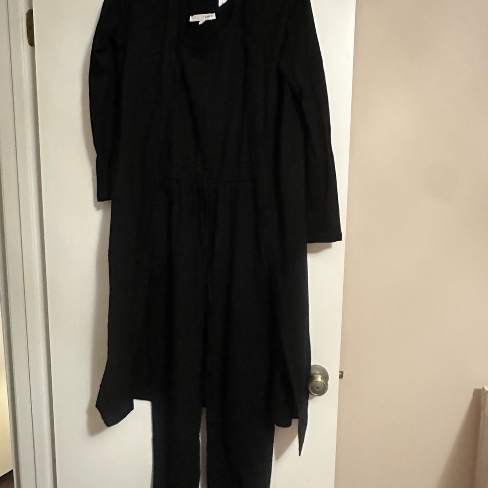 Baltic Born Black jumpsuit and Cardigan